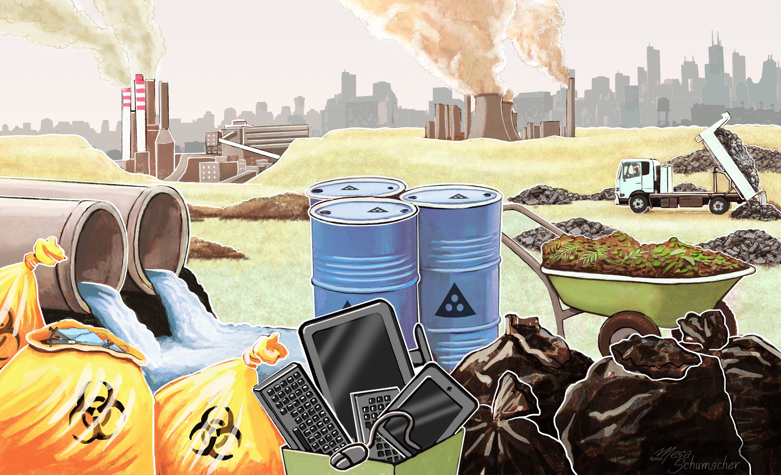 Urban systems collage